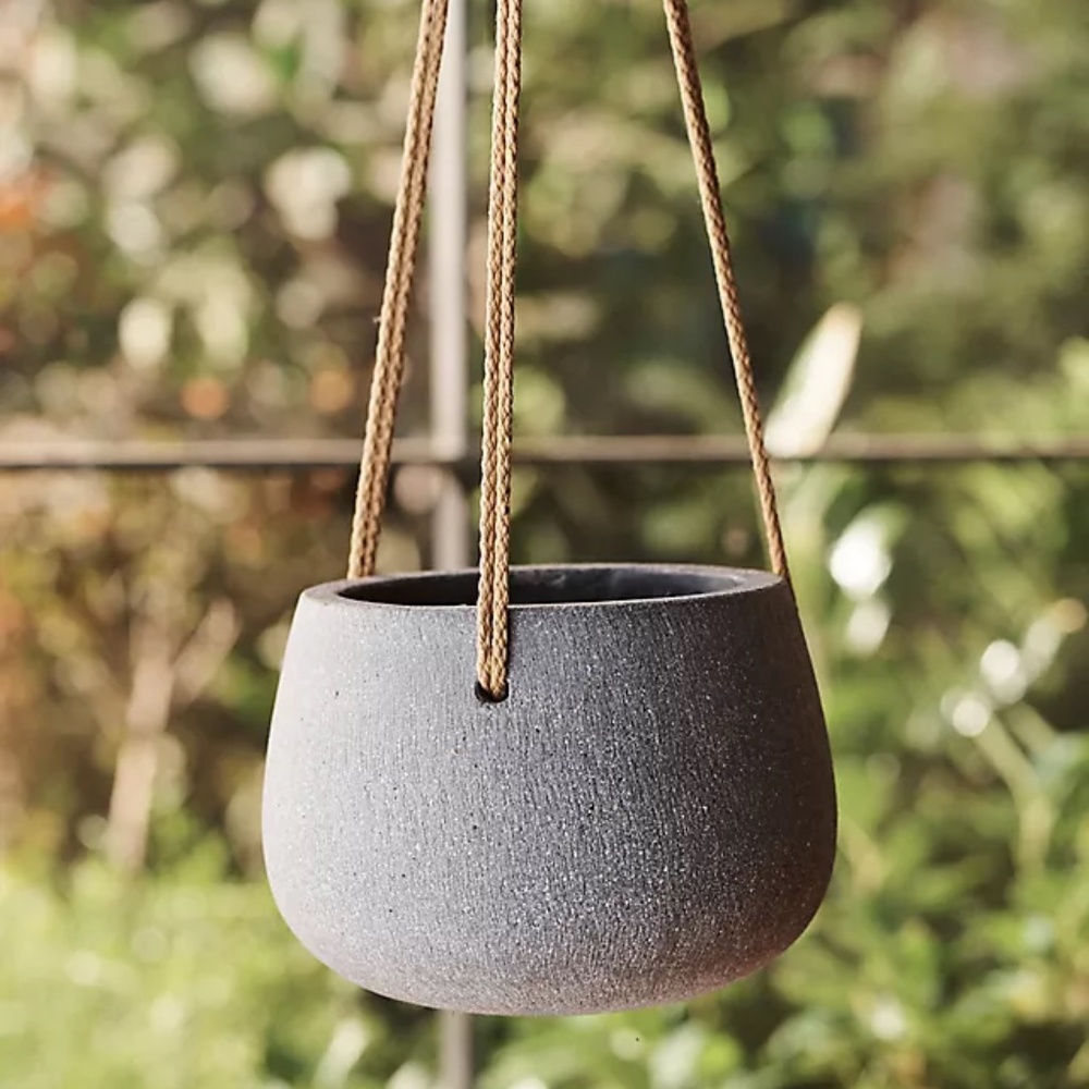 ISO - Anthropologie/Terrain fiber cement hanging planter